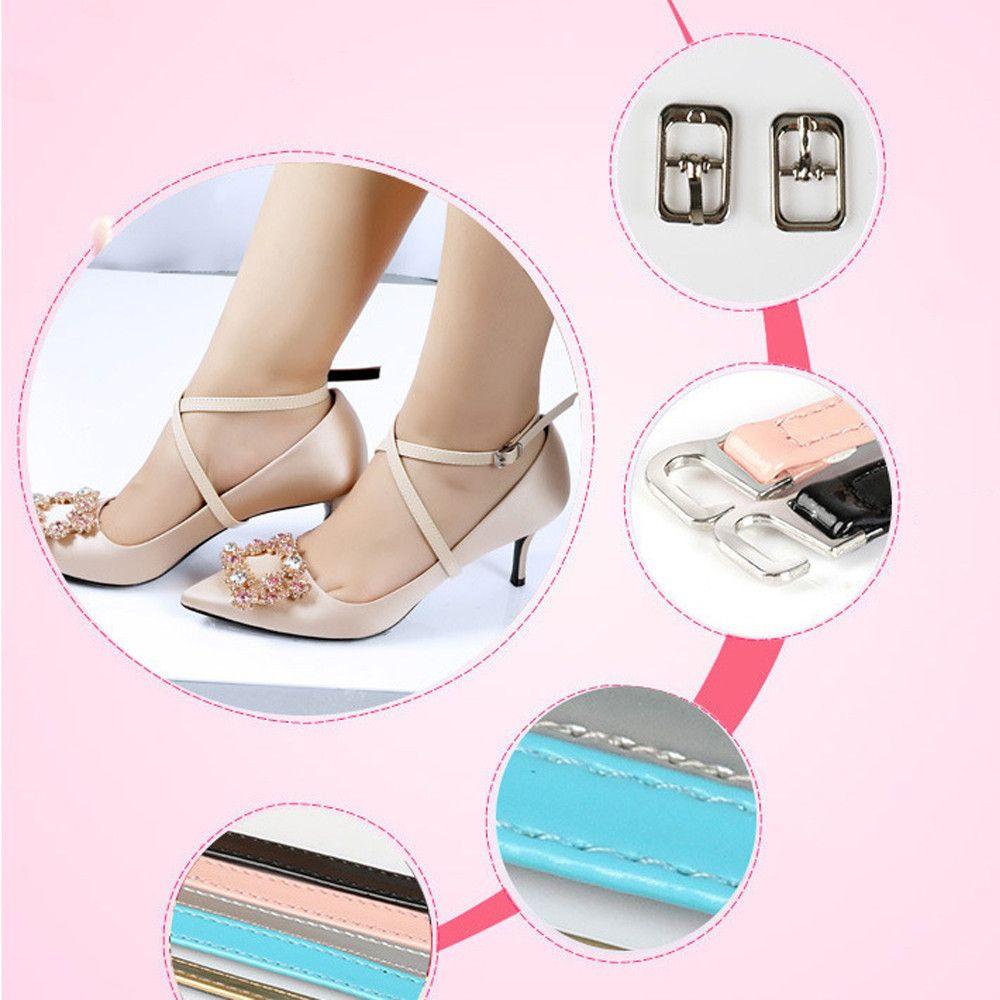 Dây Buộc Giày Cao Gót Bằng Da PU Mềm Cho Nữ