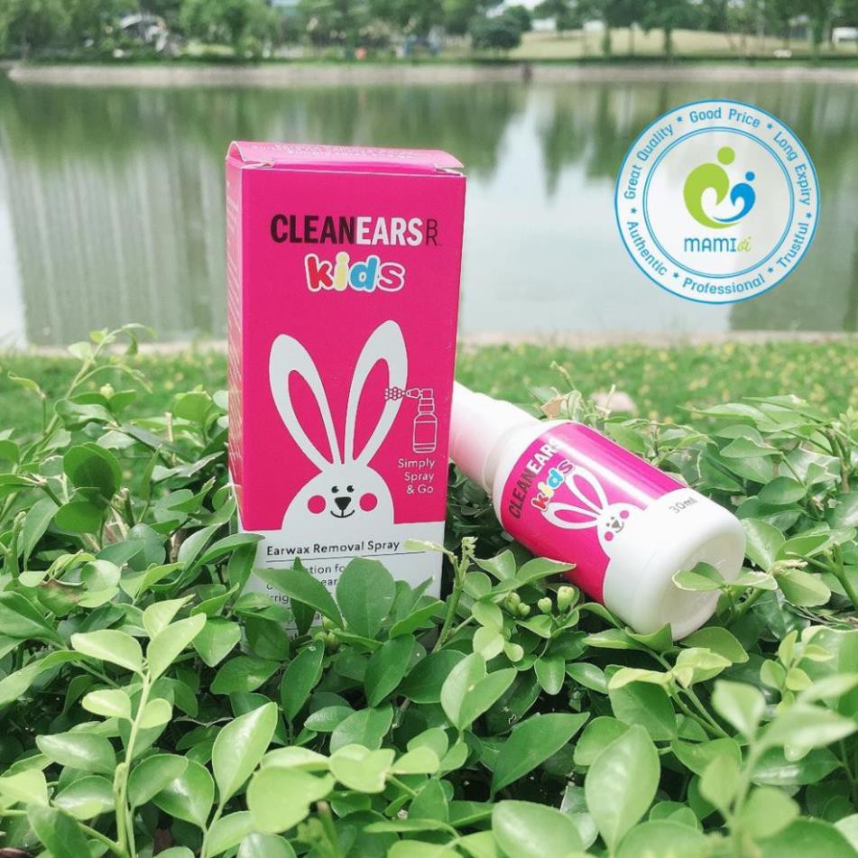 Xịt thỏ hồng  hỗ trợ làm tan ráy tai cho trẻ từ 2 tháng tuổi trở lên Clean Ears Kids, Úc