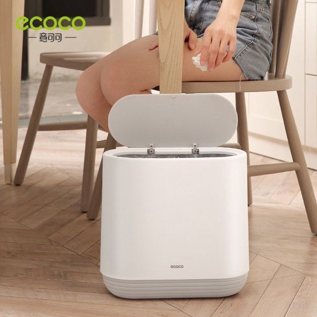 (FREESHIP)Thùng rác tiện ích 10L ECOCO kháng khuẩn thông minh 1706 TA