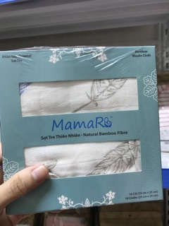 Khăn sữa Mamaru kích thướt 25x25cm