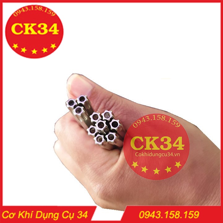 Hoa thị có lỗ, Lục giác bông T40 dài 100mm BROPPE