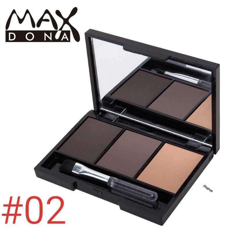 Bột tán chân mày 3 màu/ bột tán mày/ chì kẻ mày/ Eyebrow powder MAX DONAS | BigBuy360 - bigbuy360.vn