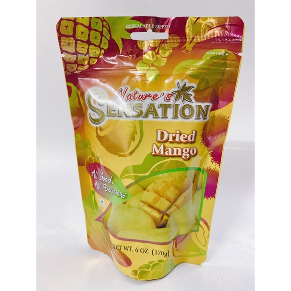 XOÀI SẤY DẺO NATURE’S SENSATION TÚI 170G/ XOÀI SẤY DẺO THÁI LAN