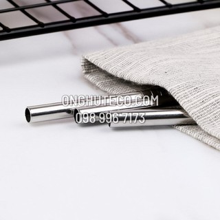 Ống Hút INOX 304 16cm - 18cm Cho Tách Trà Tặng Kèm Cọ