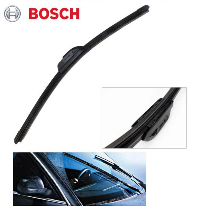 Sản phẩm Cần gạt nước mưa ô tô xương mềm cao cấp thương hiệu Bosch. Kích thước từ 14 inch đến 26 inch - Hàng Chính Hãng 