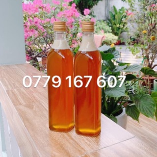 Combo 10 chai thủy tinh vuông 500ml nắp nhôm