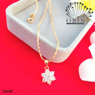 Dây chuyền dạng mì xoắn mặt hoa mai 5 cánh nhỏ đính đá thiết kế cao cấp Orin D4448