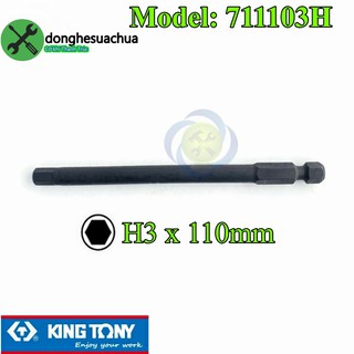 Mũi lục giác 3mm dài 110mm kingtony 711103h