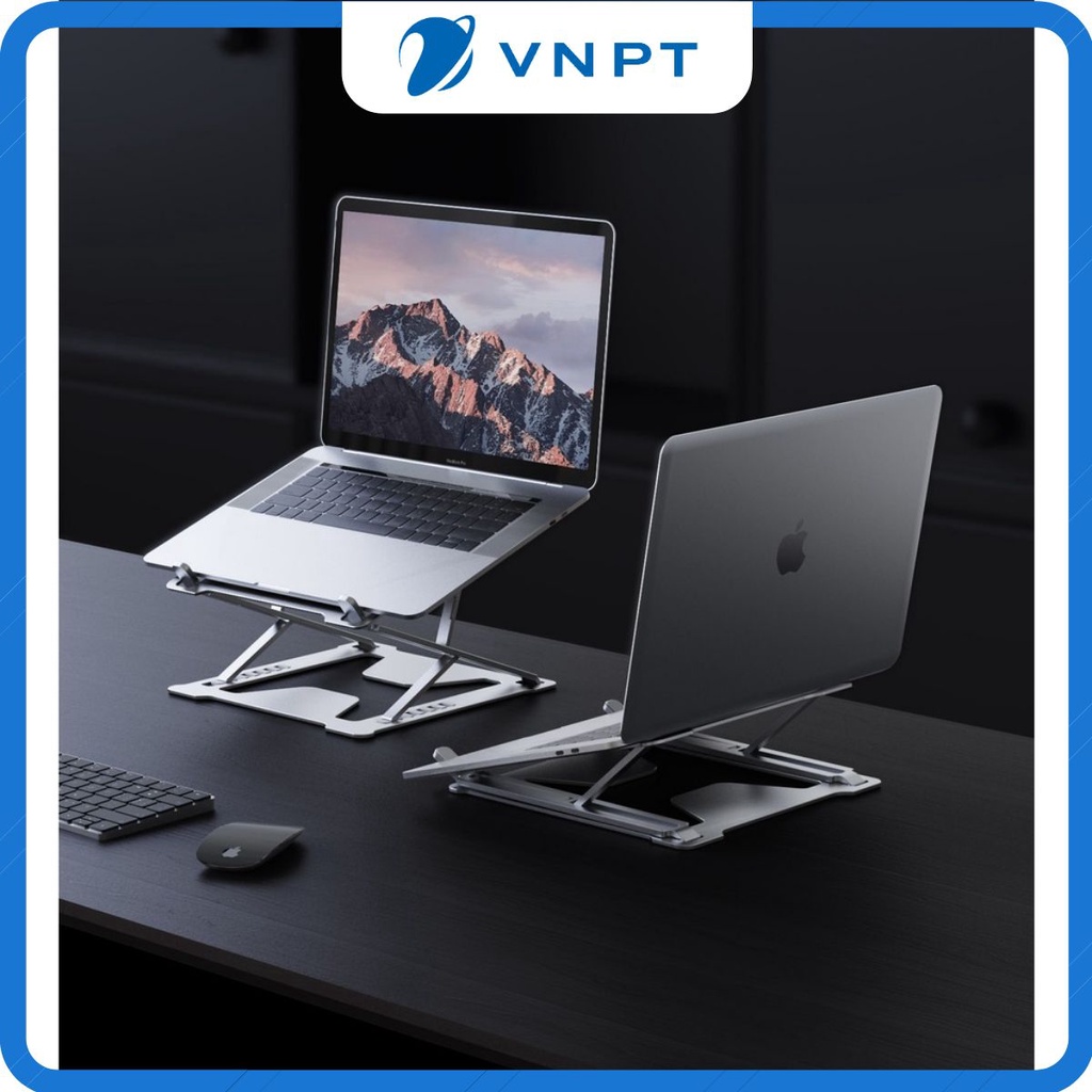 Giá đỡ để laptop stand notebook Macbook máy tính xách tay hợp kim nhôm có thể tháo rời kiêm tản nhiệt P17.