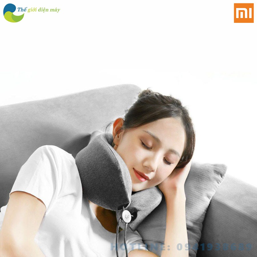 Gối massage cổ cao cấp Xiaomi HR-S100 vừa làm gối ngủ trưa vừa làm gối massage khi căng thẳng làm gối đi máy bay