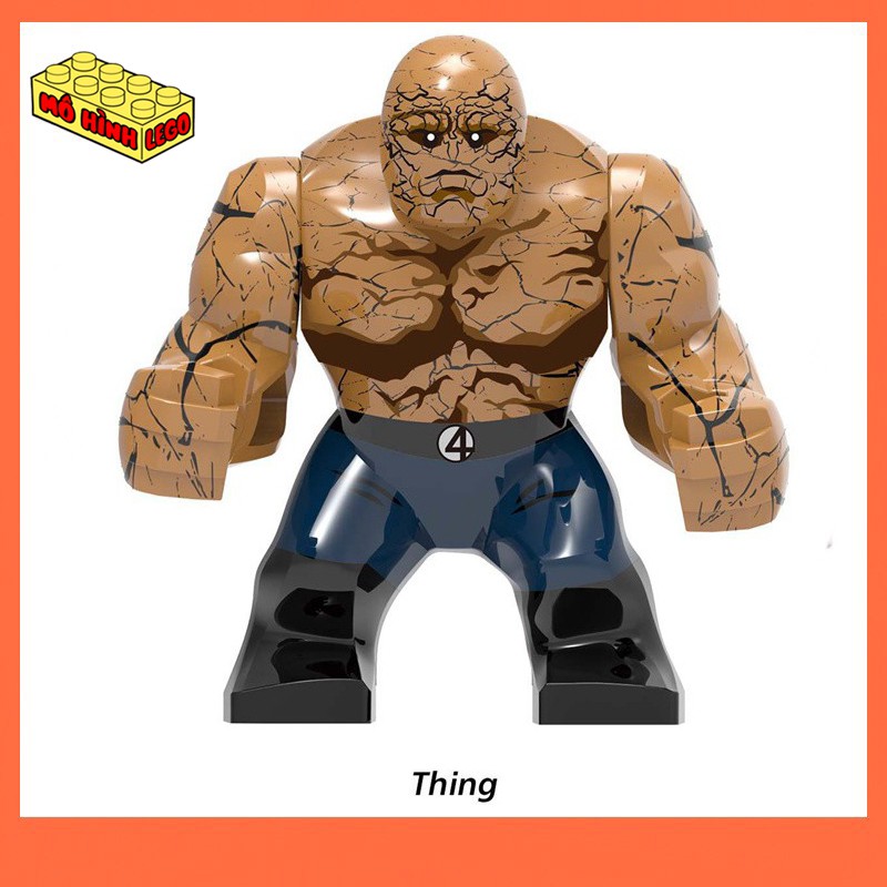 Đồ chơi lắp ráp lego giá rẻ mô hình minifigues bộ tứ siêu đẳng Fantastic four (trọn bộ 4 nhân vật)