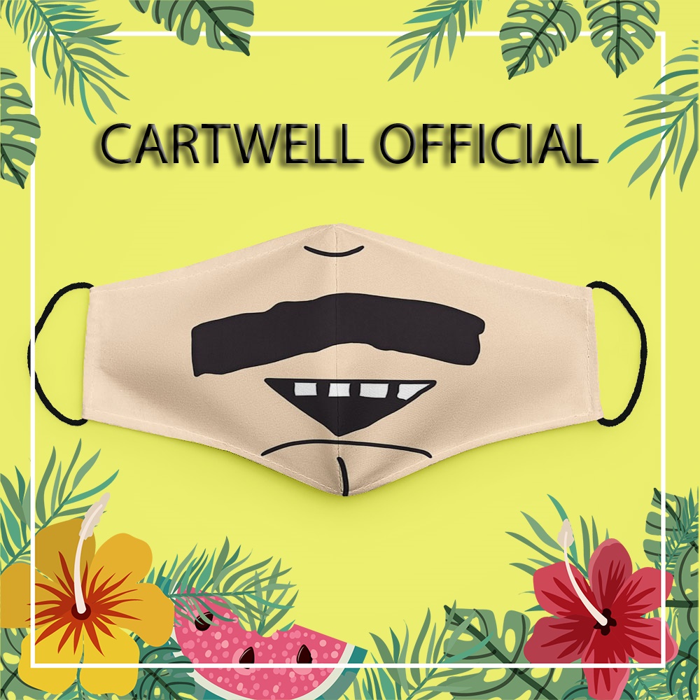 Khẩu trang trẻ em vui nhộn hoạt hình cho bé cute thú cưng Hình Vẽ DRAWN CARTWELL phòng ô nhiễm phòng dịch bệnh thoáng kh