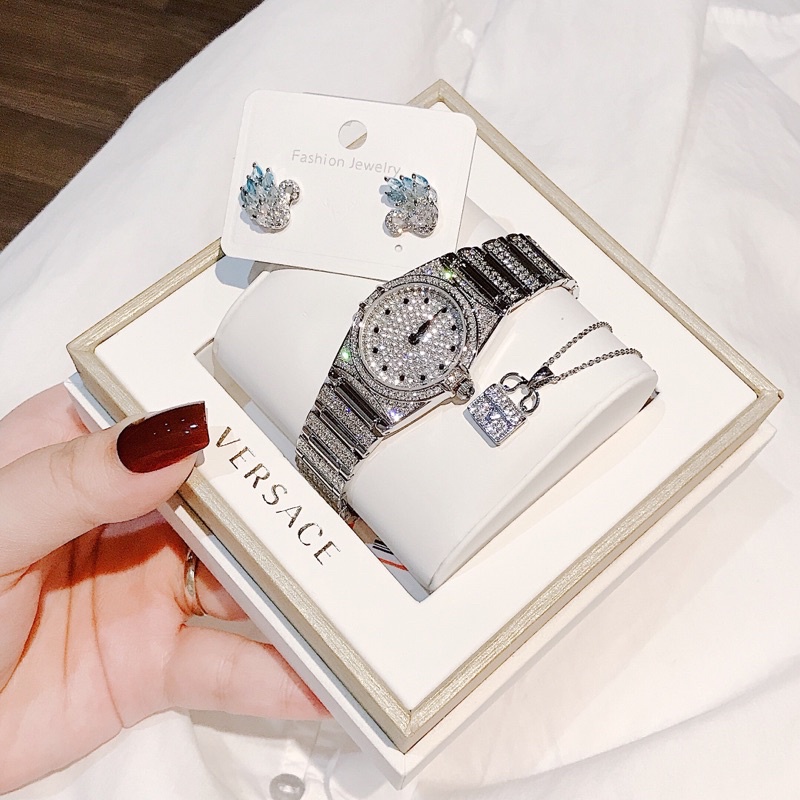 Đồng hồ nữ Davena tặng kèm dây truyền