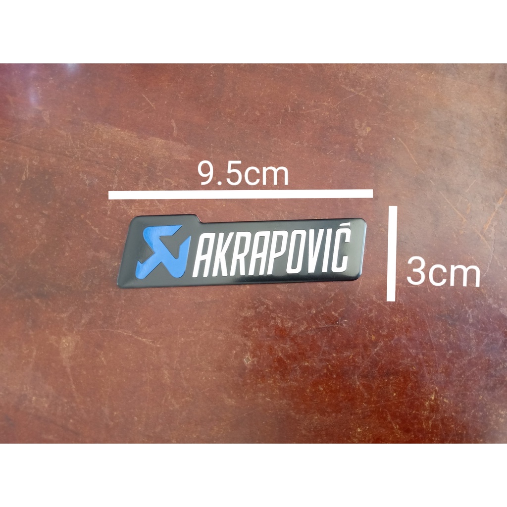 Tem nhôm dán Pô xe Akrapovic