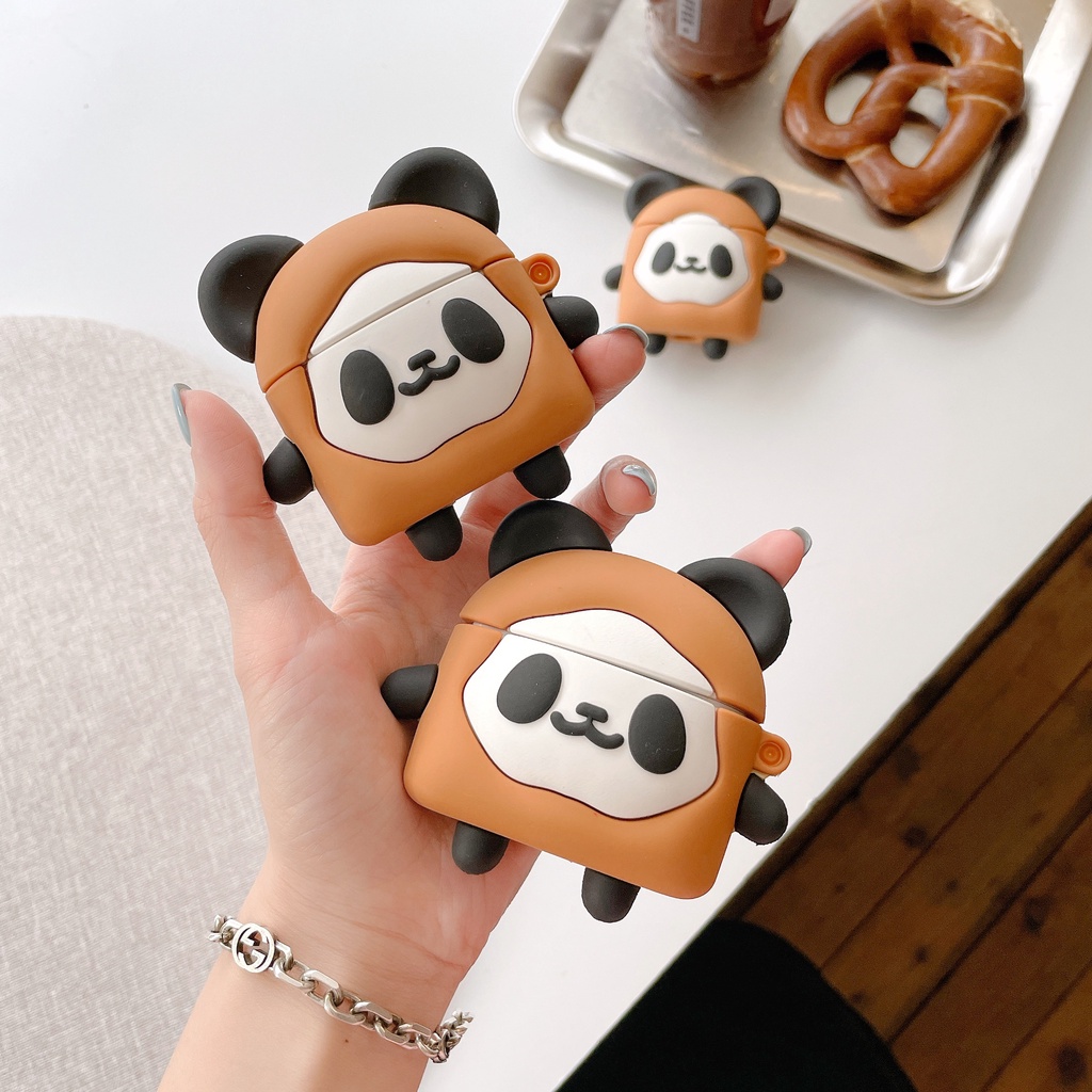 Vỏ Bảo Vệ Hộp Sạc Tai Nghe AirPods3 Pro AirPods3 AirPods2gen Họa Tiết Bánh Biscuit/Gấu Trúc Dễ Thương Ốp