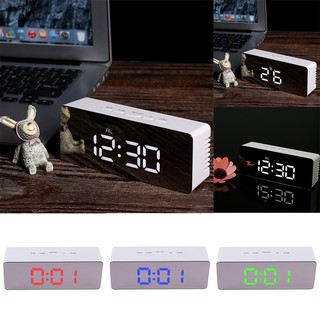 Forkoobe.vn Multi Functional Digital LED Mirror Clock Alarm Night Lights Thermometer