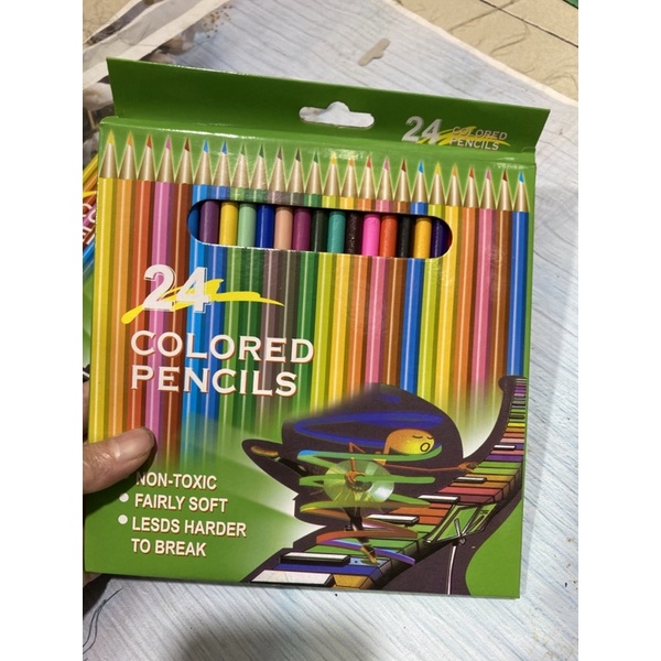 Bút chì tô màu 24 màu ,bút chì màu