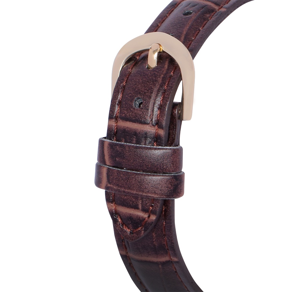 Đồng Hồ Casio Nữ LTP-V005GL-9B Dây Da Màu Nâu - Viền Mặt Mạ Vàng