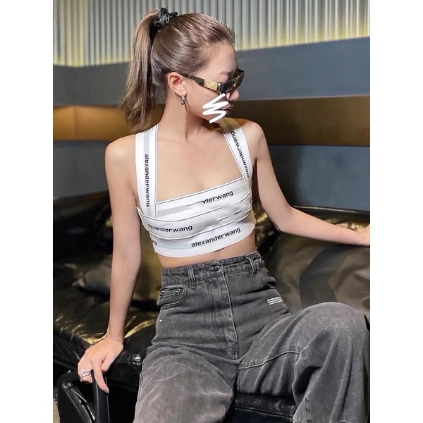 Áo 2 dây băng cuốn chéo lưng