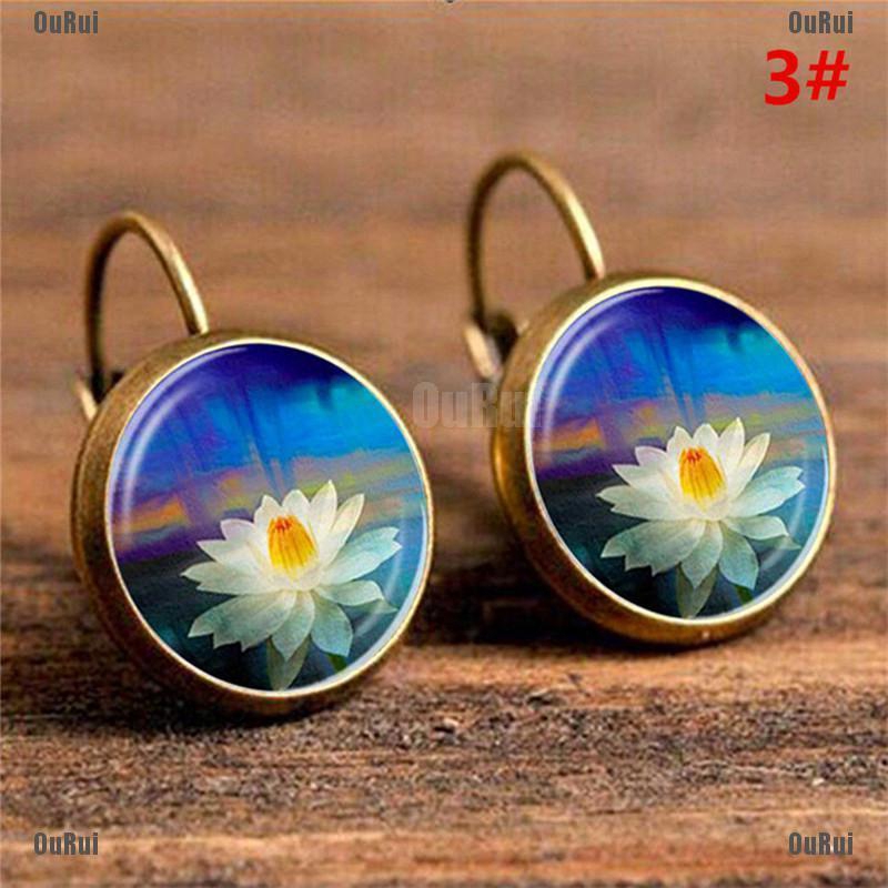 Bông Tai Hình Tròn Đính Đá Pha Lê Thanh Lịch Dành Cho Nữ