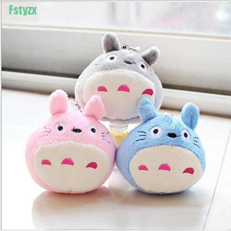 fstyzx 10CM Totoro Pendant Plush Stuffed DOLL TOY ; Decor Wedding Bouquet TOY Gift DOLL