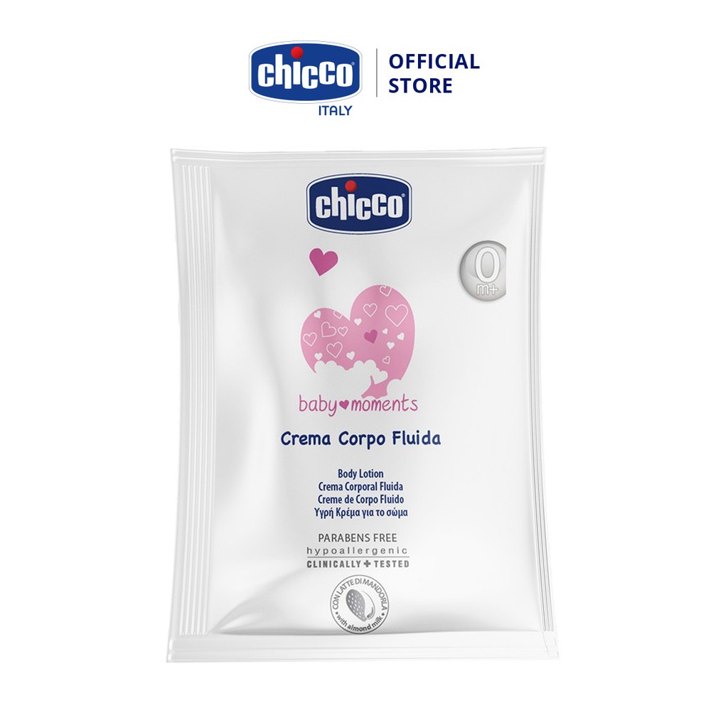 Sữa tắm chiết xuất hoa cúc 0M+ Chicco - Gói du lịch 7ml