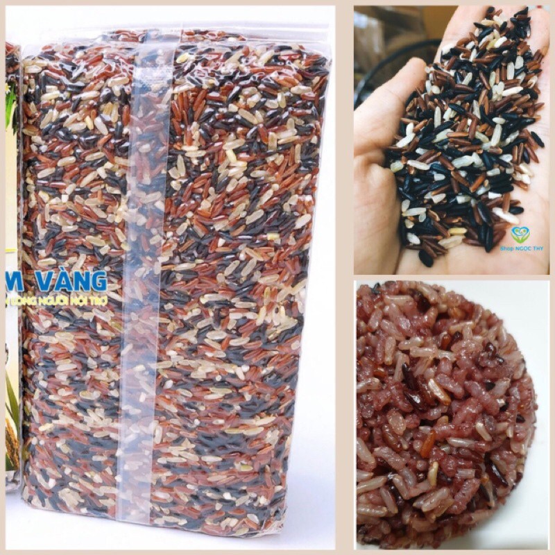 Gạo lứt tam sắc thích hợp ăn kiêng eat clean & healthy gói 1kg