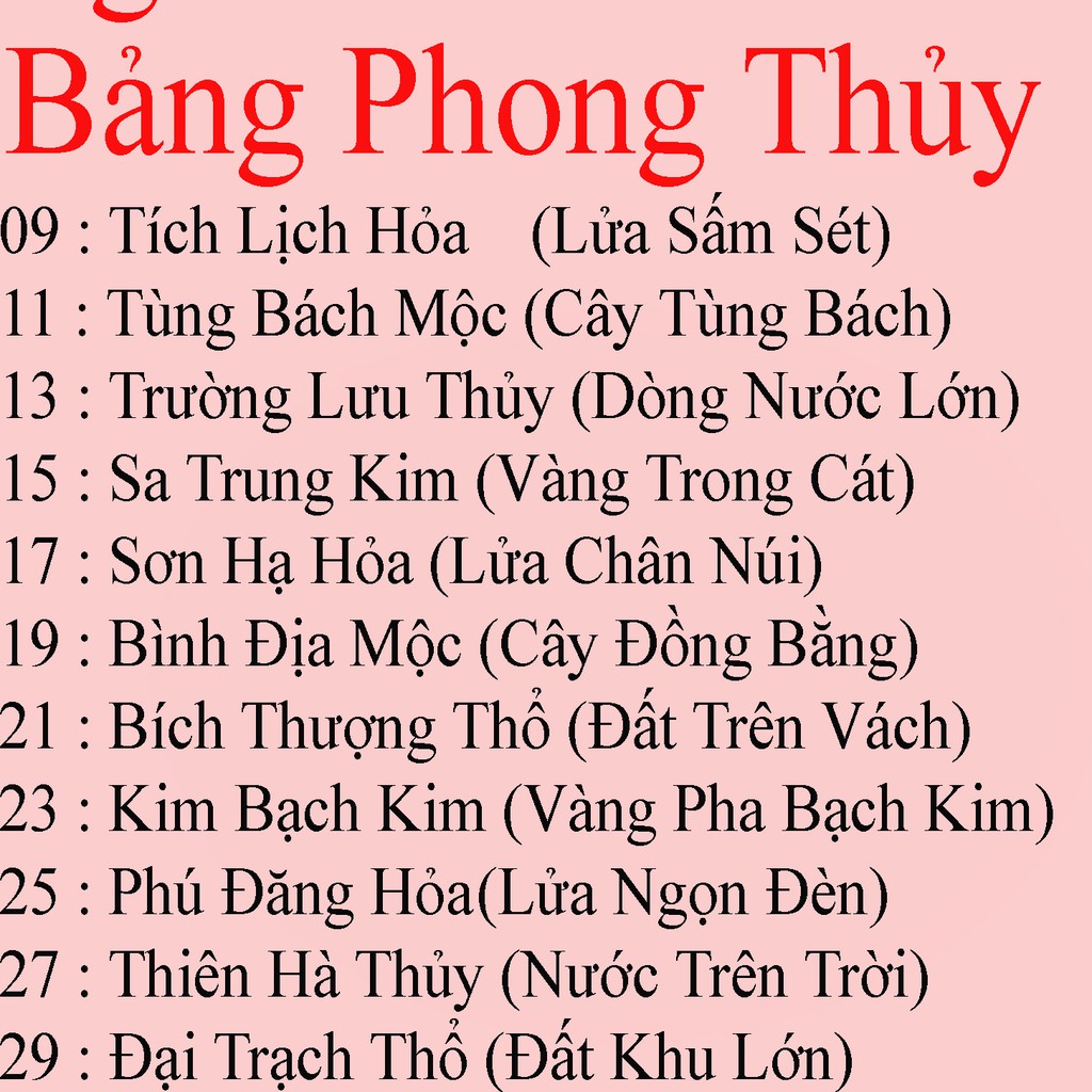 Dụng Cụ Xâu Vòng + Bảng Tra Cứu Phong Thủy