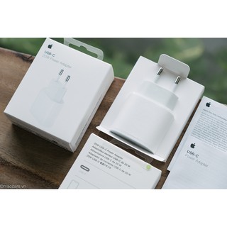 Bộ sạc nhanh 20W dành cho Ip 8 8plus X Xs XR XSmax 11 11pro 11promax 12 12pro max chuẩn Châu Âu chân tròn