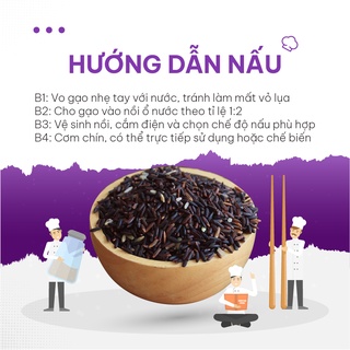 Gạo Lứt Tím Than 1Kg