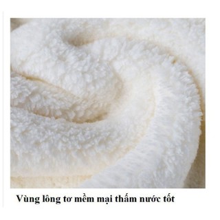 KHĂN Ủ TÓC LAU TÓC SIÊU THẤM NHANH KHÔ