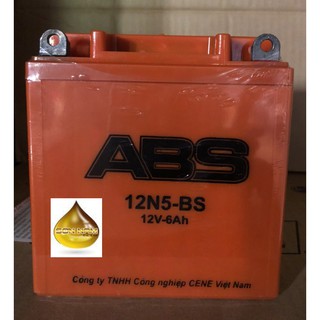 BÌNH ÁC QUY ABS 12N5-BS 12V - 6AH (Wave RS, Funeo, Airblade..)