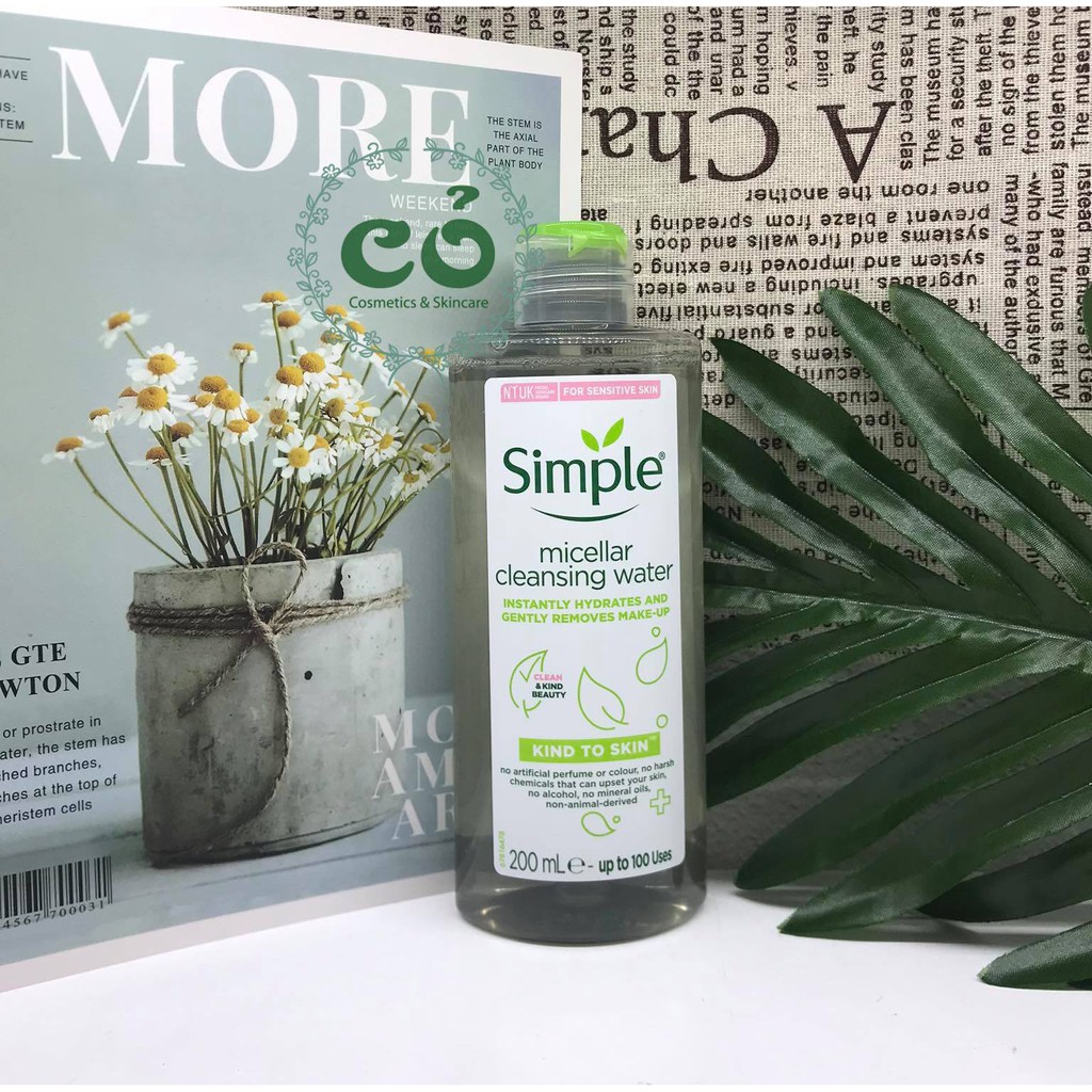 [Mã 44FMCGSALE giảm 8% đơn 500K] Nước tẩy trang Simple Kind to Skin Micellar Cleansing Water | BigBuy360 - bigbuy360.vn
