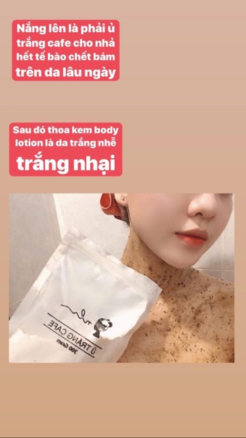 Ủ Trắng Cafe Hàng Chuẩn Cty Tặng Kèm Bột Trà Xanh + Que Trộn | BigBuy360 - bigbuy360.vn