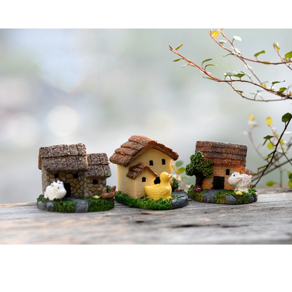 Nhà nông thôn có thú quà tặng trang trí