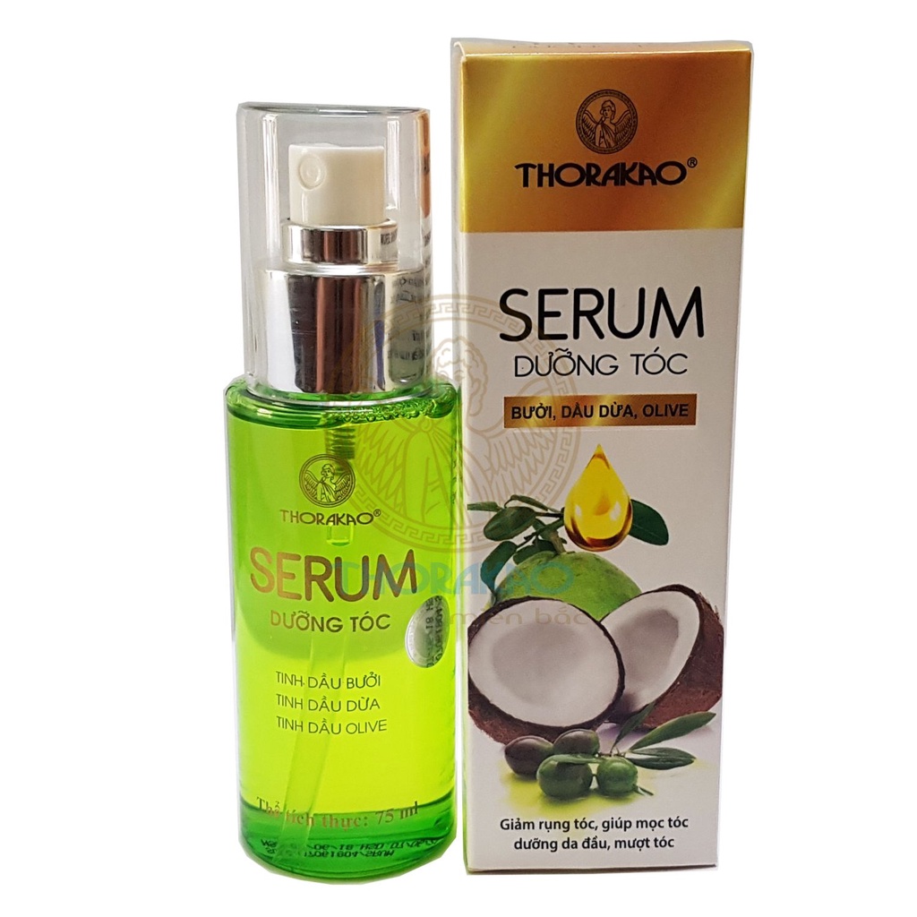 Serum dưỡng tóc Thorakao 75ml (Bưởi, Dầu Dừa, Olive)