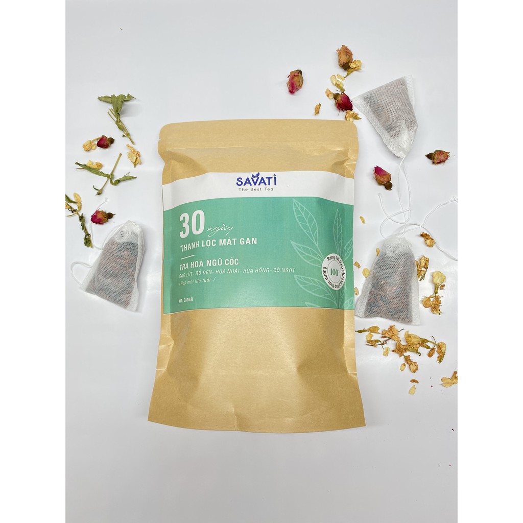 [Mã 267FMCGSALE giảm 8% đơn 500K] TRÀ HOA NGŨ CỐC SAVATI - 30 Ngày Thanh Lọc Mát Gan | BigBuy360 - bigbuy360.vn