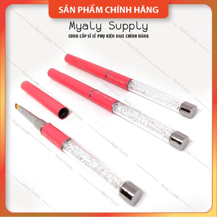 Cọ Đắp Gel Đầu Tròn Oval Cán Đá B281 1435