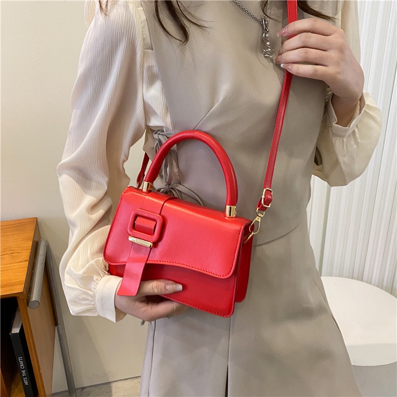 Túi Đeo Chéo Hình Vuông Nhỏ Đơn Giản Thời Trang Hàn Quốc Mới Dành Cho Nữ 2022