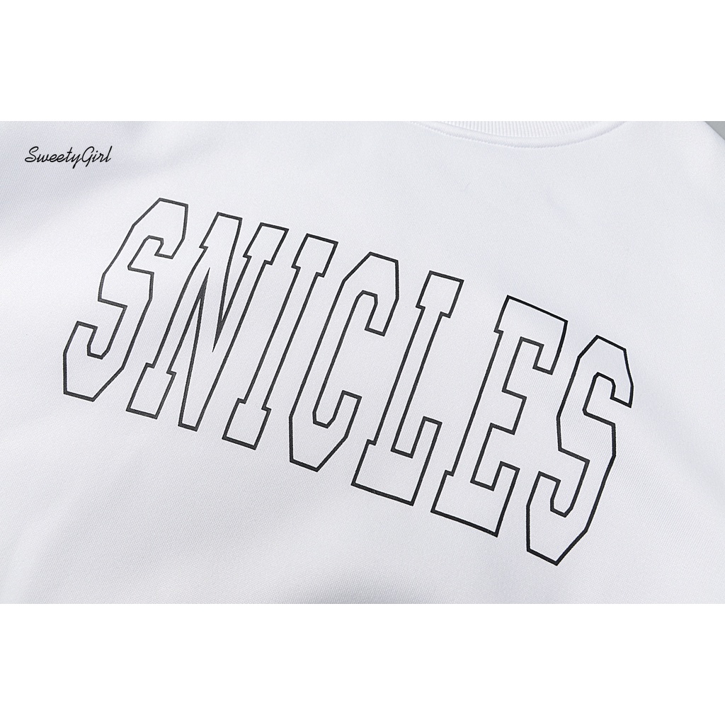 Áo Nỉ Nữ Dài Tay Cổ Tròn Thời Trang Hàn