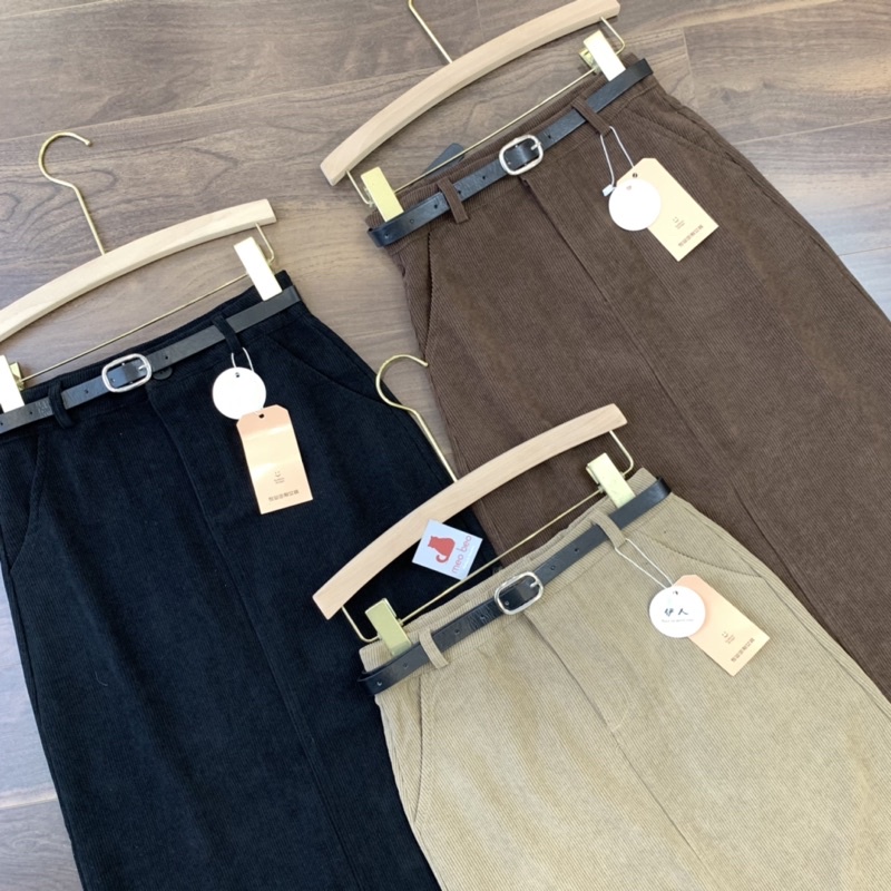 cv463- chân váy nhung tăm dài | BigBuy360 - bigbuy360.vn