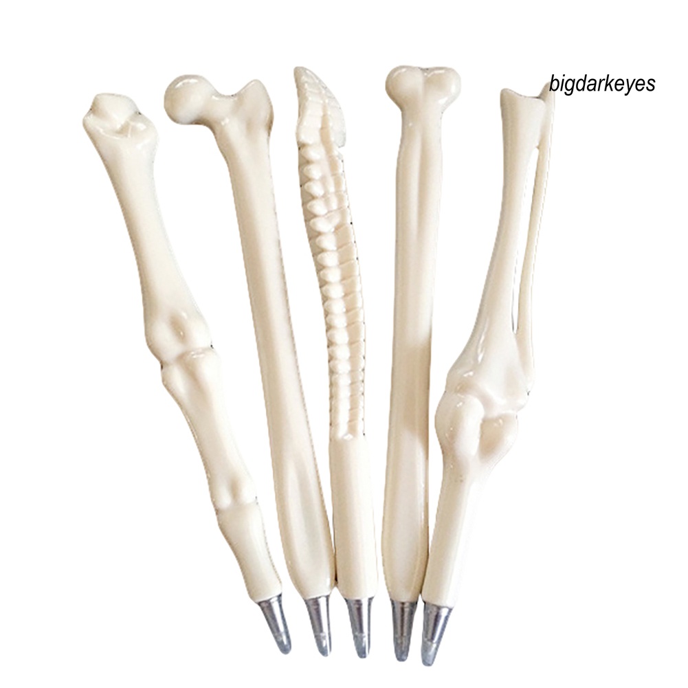 5 Bút Bi Ngòi 0.7mm Hình Cục Xương Sáng Tạo