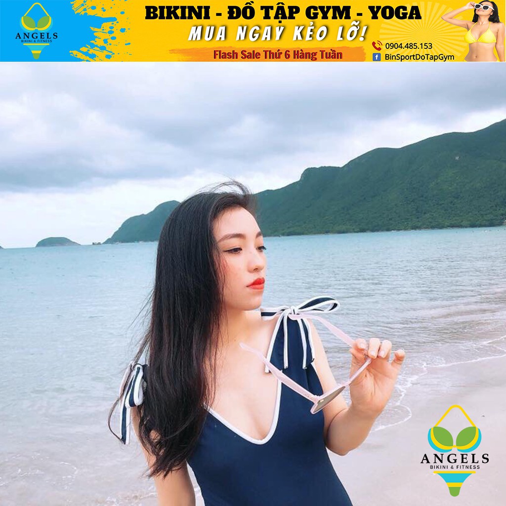 Bikini,Bộ Đồ Bơi Một Mảnh Vai Nơ Sexy Mặc Đi Biển  BHV012 [ Giá Sỉ ] | BigBuy360 - bigbuy360.vn