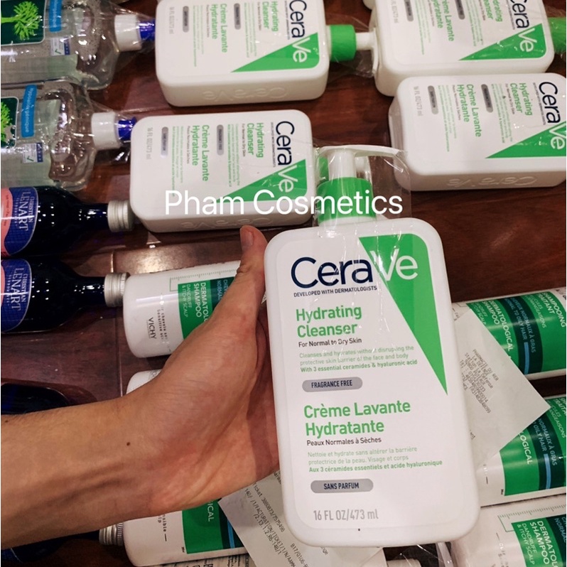 Sữa rửa mặt làm sạch sâu CeraVe lành tính, dịu nhẹ cho mọi loại da Nội Địa Pháp