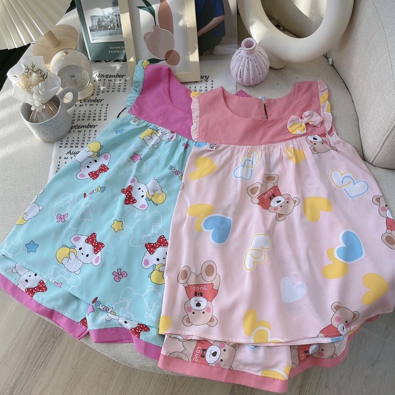 Bộ lanh lụa đẹp bé gái size đại từ 24kg-45kg❤️ ❤️Bộ tole 2 da hàng thiết kế chất mềm mịn,ít nhăn, thấm mồ hôi tốt