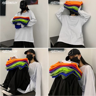 [Có sẵn] Áo Nelly thun trơn dài tay