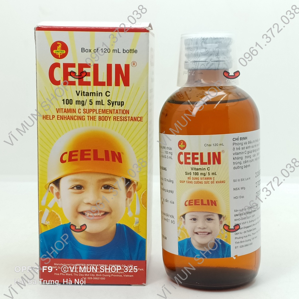 Siro bổ sung Vitamin C cho trẻ em Ceelin