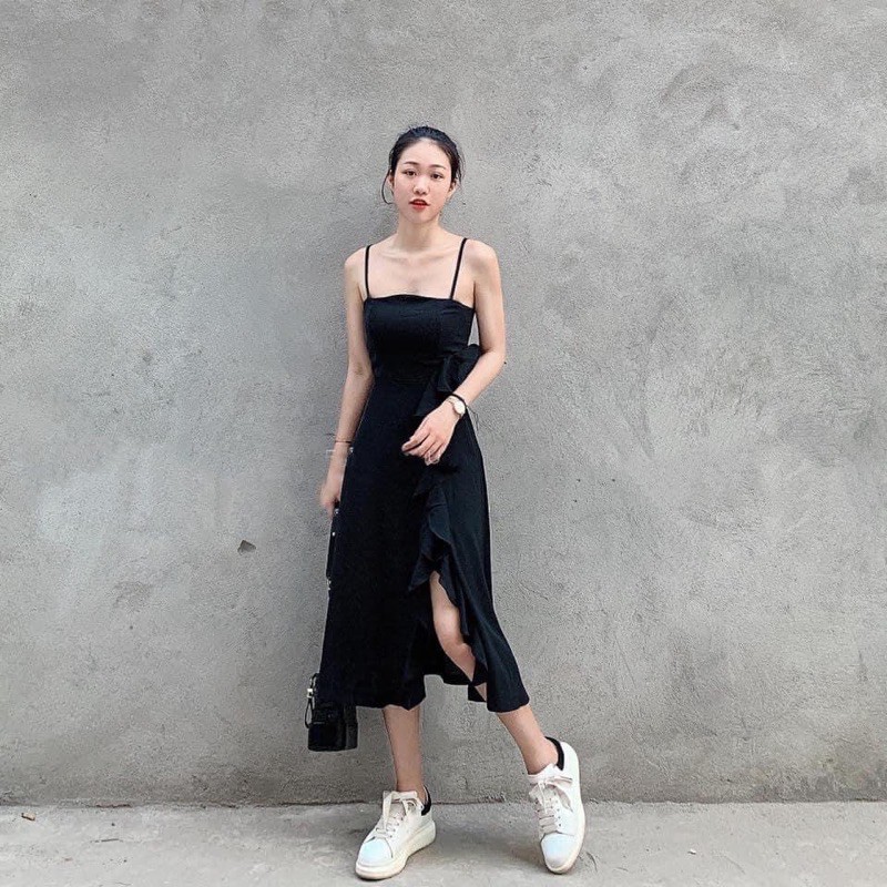 BENY CAMI DRESS - ĐẦM 2S CUỐN BÈO XẺ TÀ | BigBuy360 - bigbuy360.vn