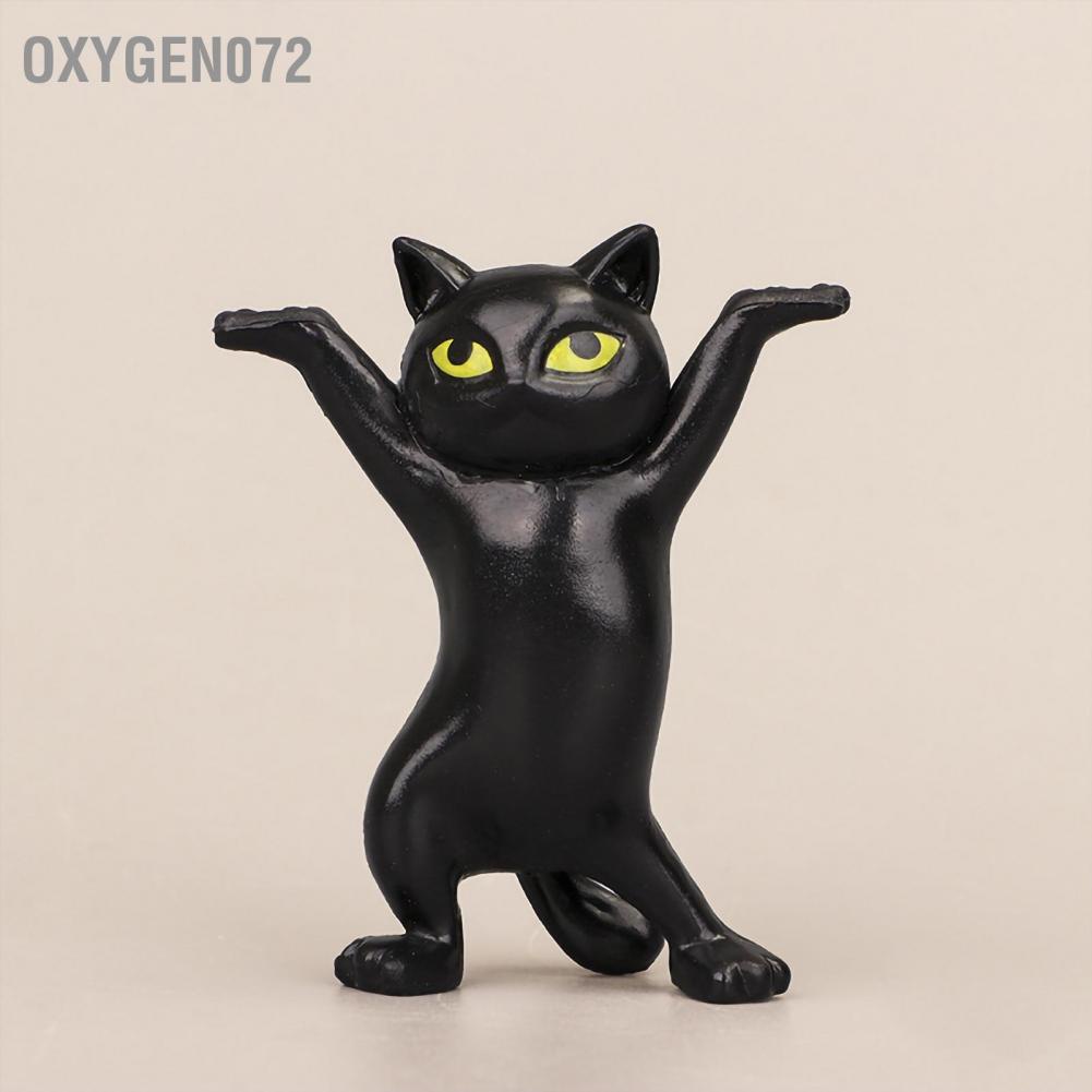 Oxygen072 Cute Cat Earphone Stand Headset Holder Pen Desktop Decoration Ornament for Household
