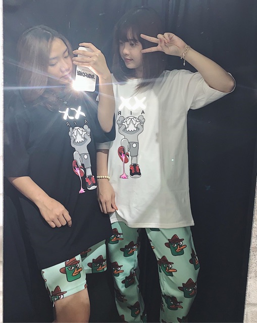 Áo thun KAW tay lỡ form rộng unisex nam nữ phản quang